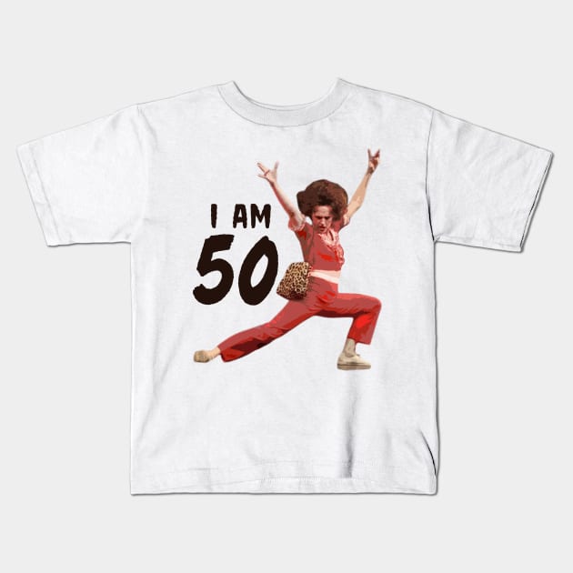 Sally O'Mally I am 50 Kids T-Shirt by SurePodcast